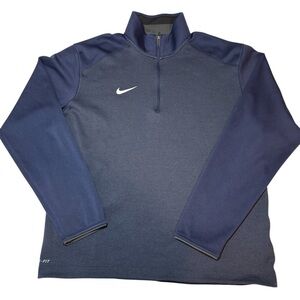 Nike Men’s Dri-Fit Stretch 1/2 Zip Half Zip Pullover Sweatshirt Blue Sz. Large